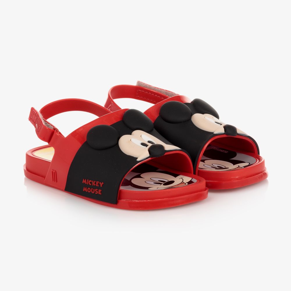Mini Melissa - Sandales rouges en PVC Disney | Childrensalon