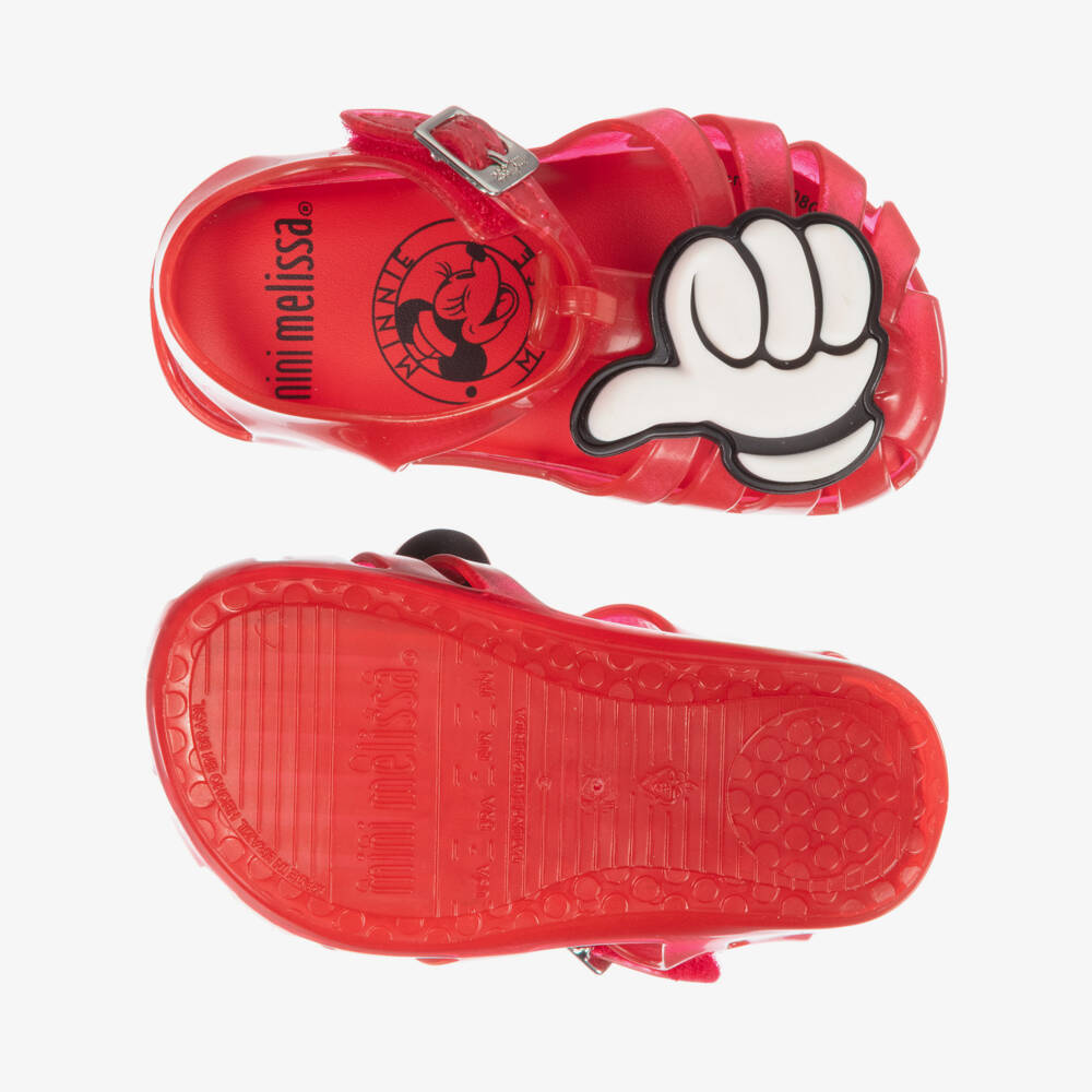 Mini Melissa-Red Disney Jelly Shoes | Childrensalon Outlet