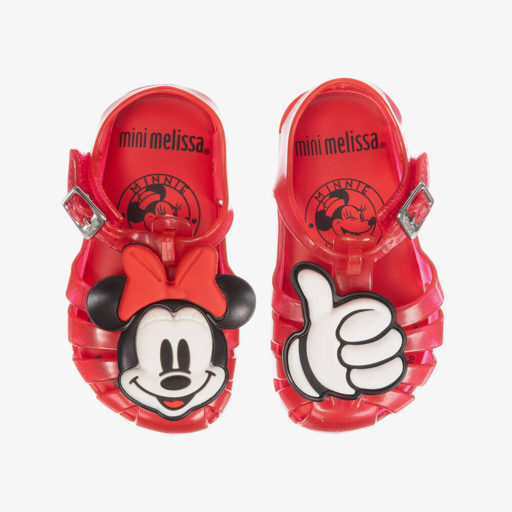 Mini Melissa-Red Disney Jelly Shoes | Childrensalon Outlet
