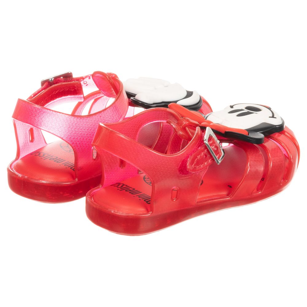 Mini Melissa Red Disney Jelly Shoes Childrensalon Outlet Mini Melissa Red Disney Jelly Shoes Childrensalon Outlet