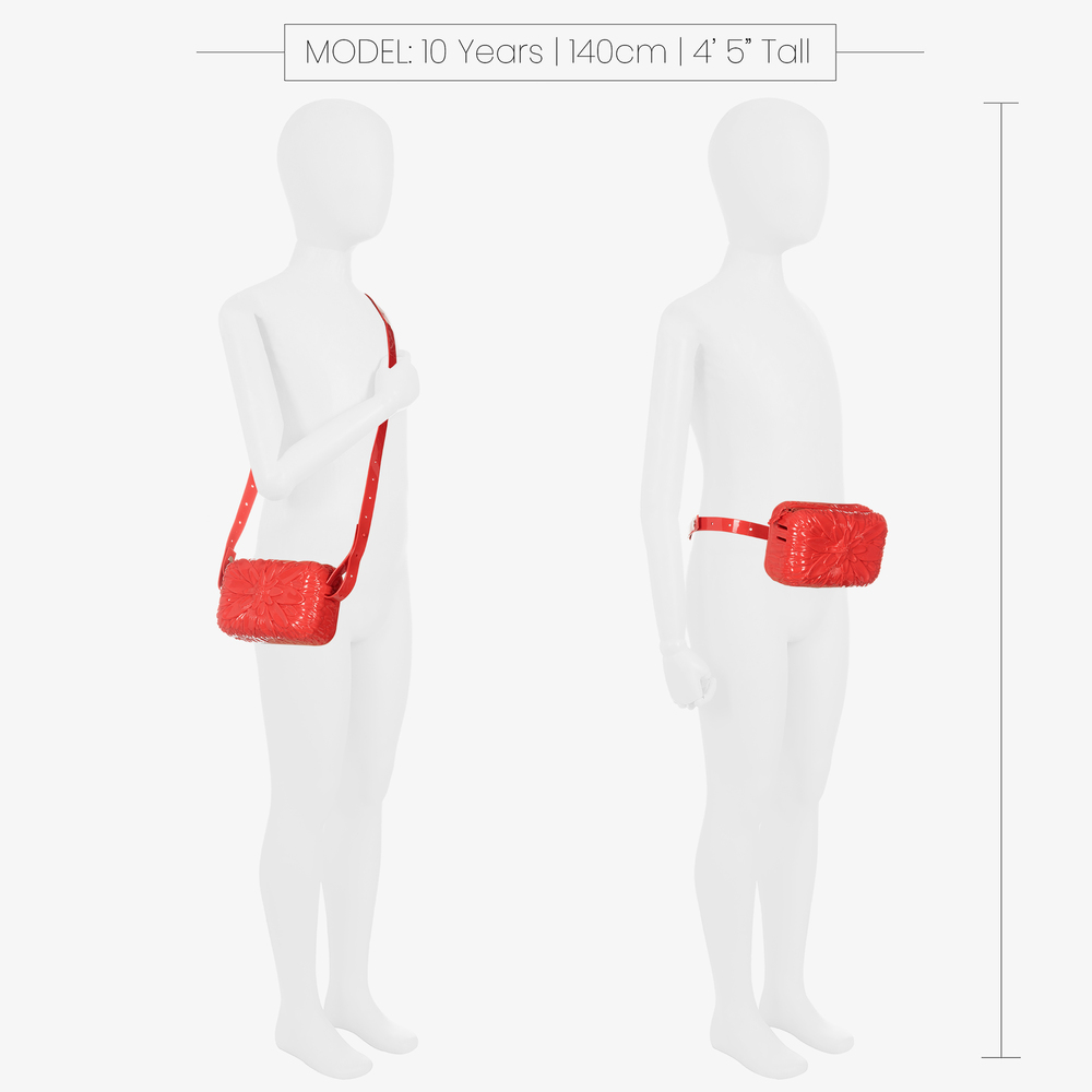Mini Melissa-Red Flower Shoulder Bag (17cm) | Childrensalon Outlet