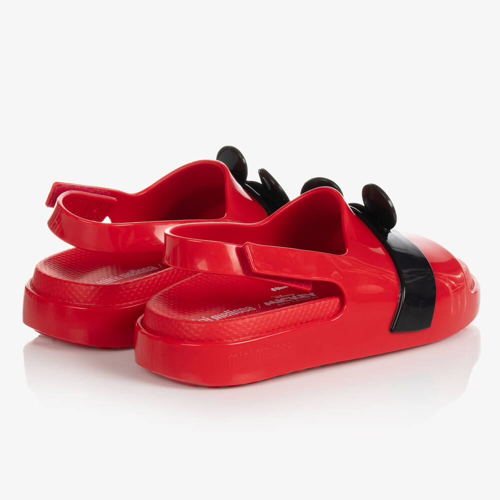 Mini Melissa Red Mickey Mouse Jelly Sandals