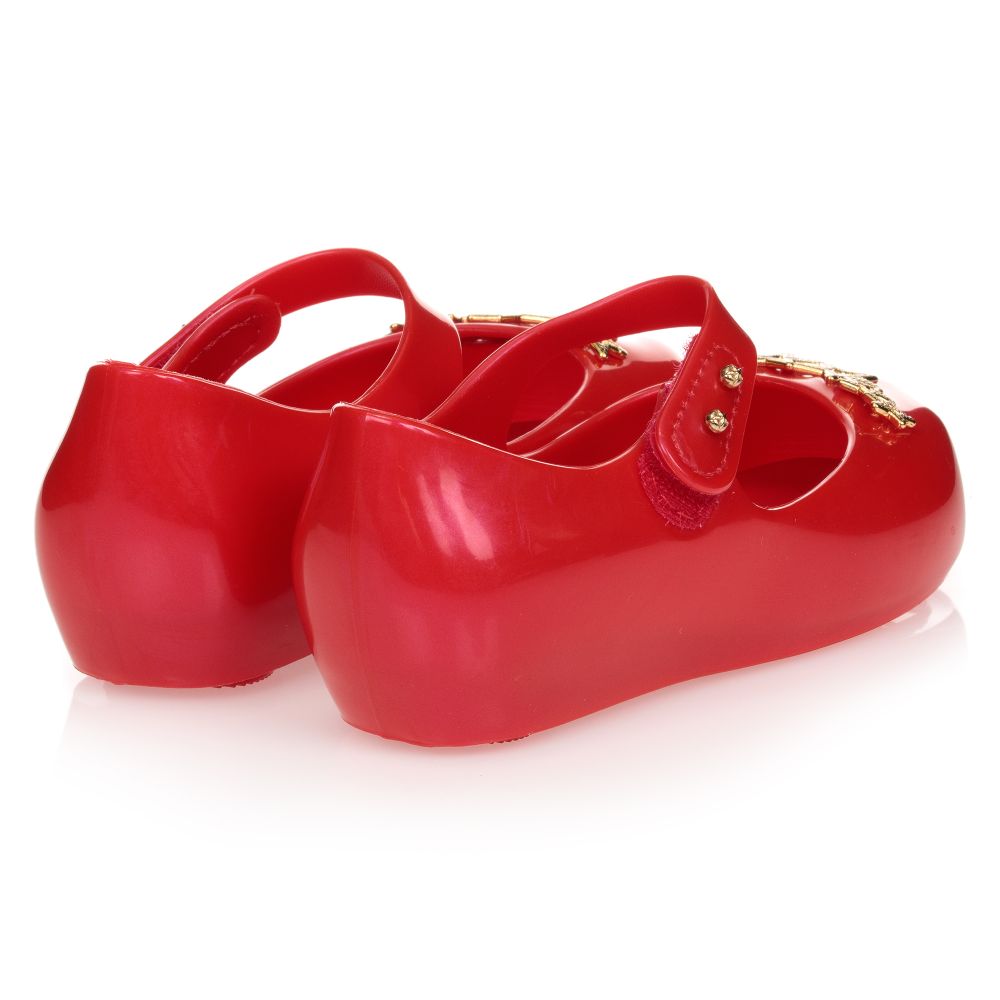Mini melissa online red shoes