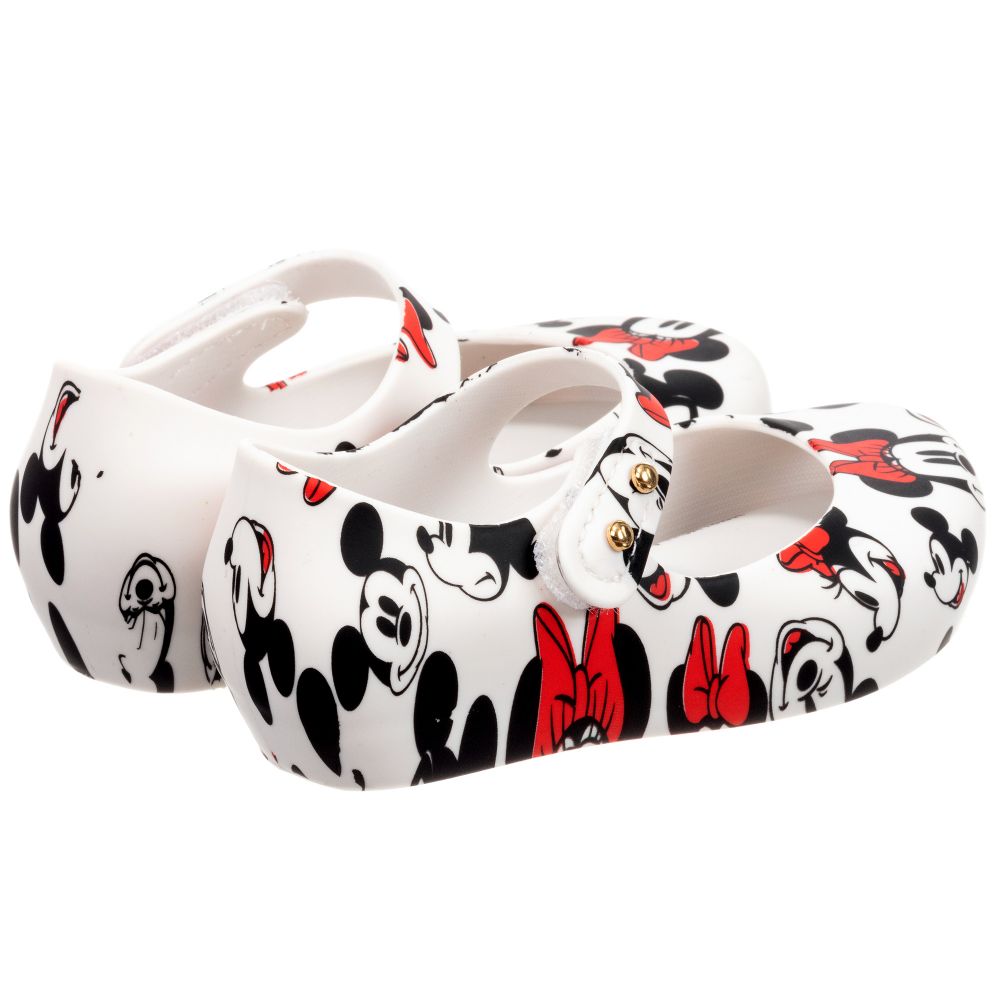 Mini Melissa-White Disney Jelly Shoes  | Childrensalon Outlet