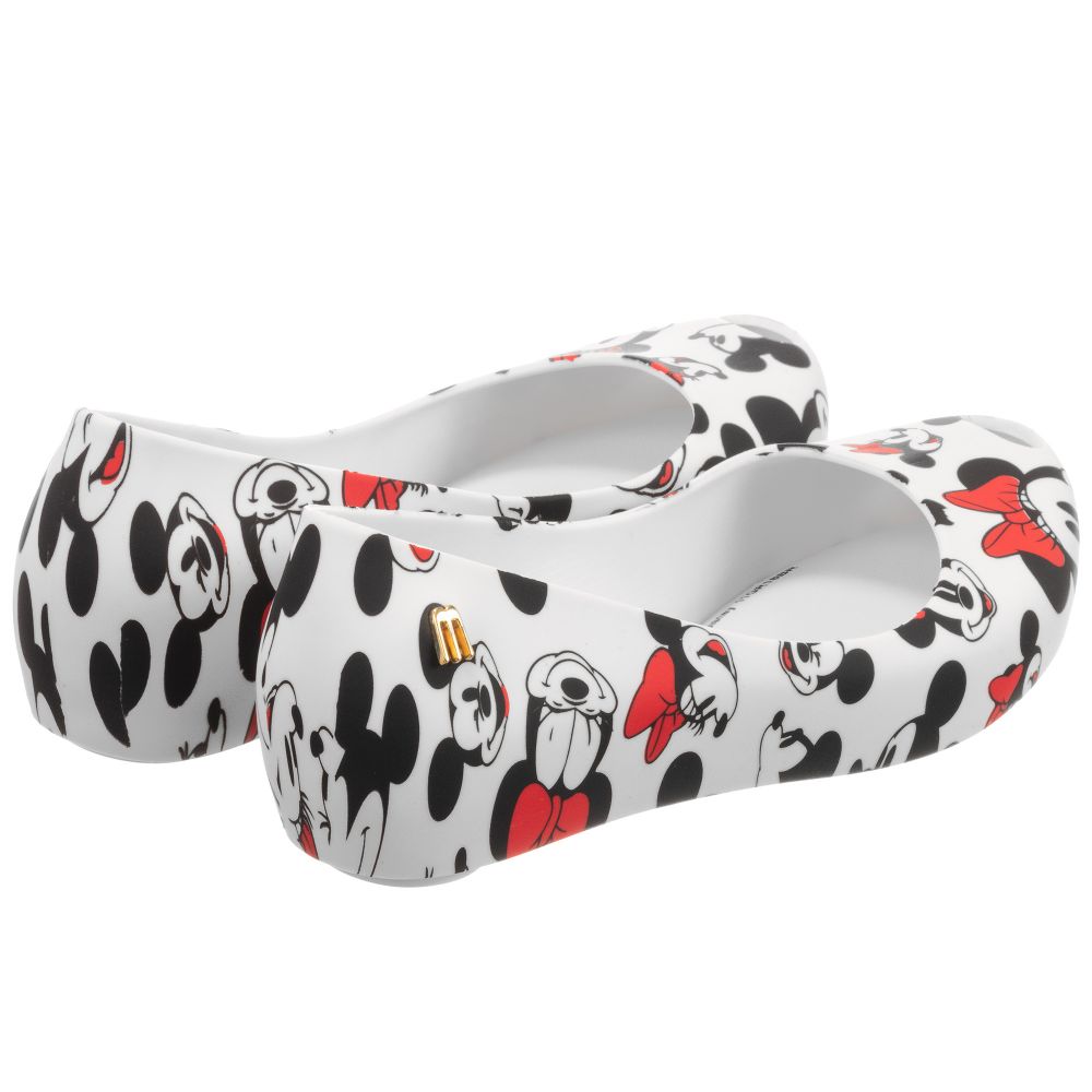 Mini Melissa-White Disney Jelly Shoes | Childrensalon Outlet