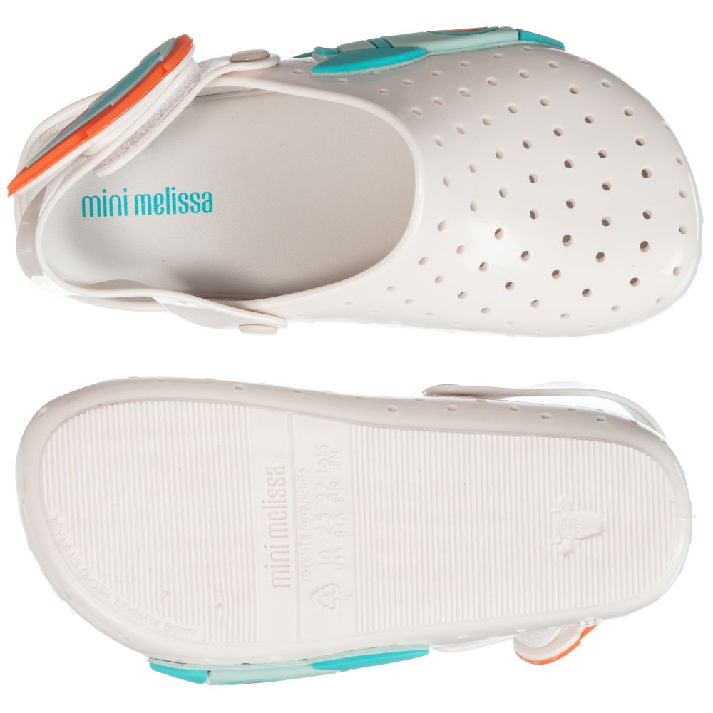 Mini Melissa White Slip On Jelly Shoes Childrensalon Outlet