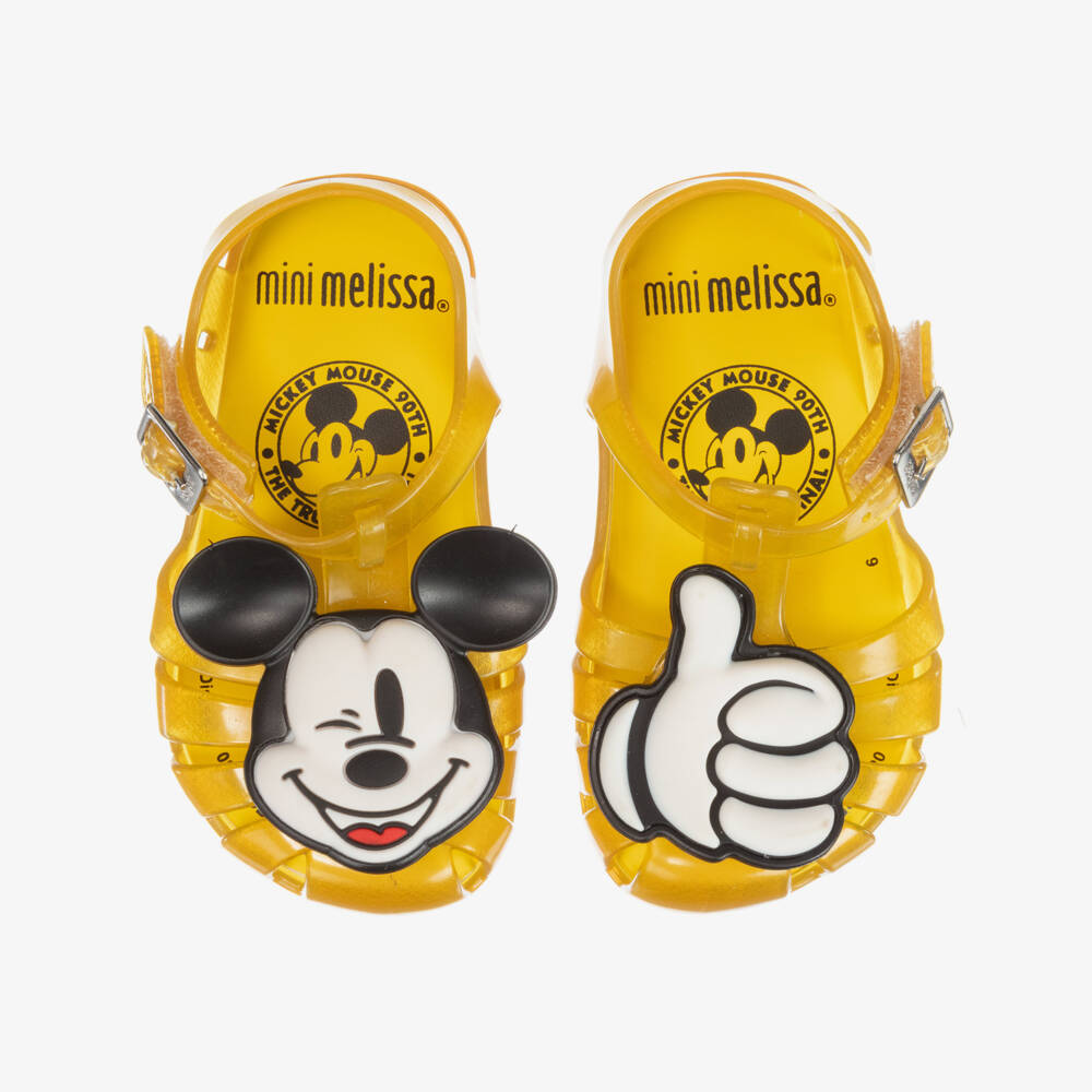 Mini Melissa-Yellow Disney Jelly Shoes | Childrensalon Outlet
