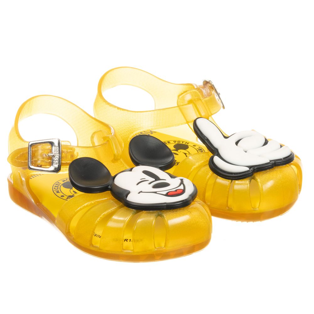 Yellow Disney Jelly Shoes