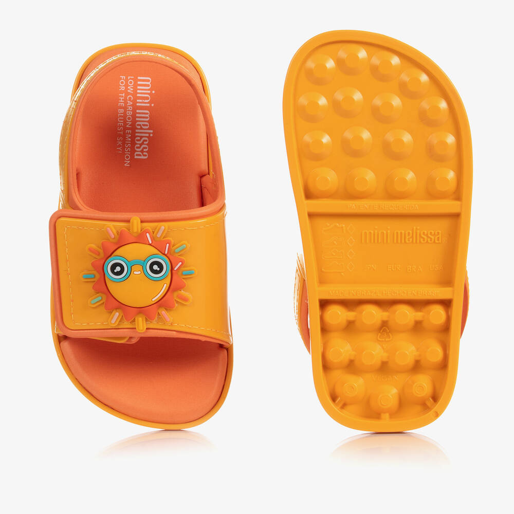 Mini Melissa Yellow Sun Jelly Sandals Childrensalon Outlet