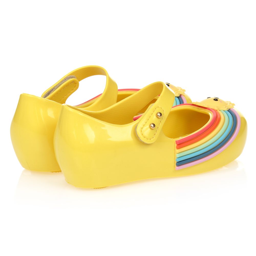 Mini Melissa-Желтые резиновые туфли c солнышками | Childrensalon Outlet