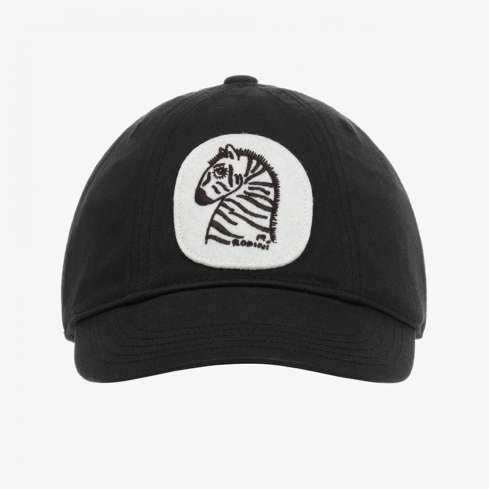 Mini Rodini-Черная хлопковая бейсболка | Childrensalon Outlet