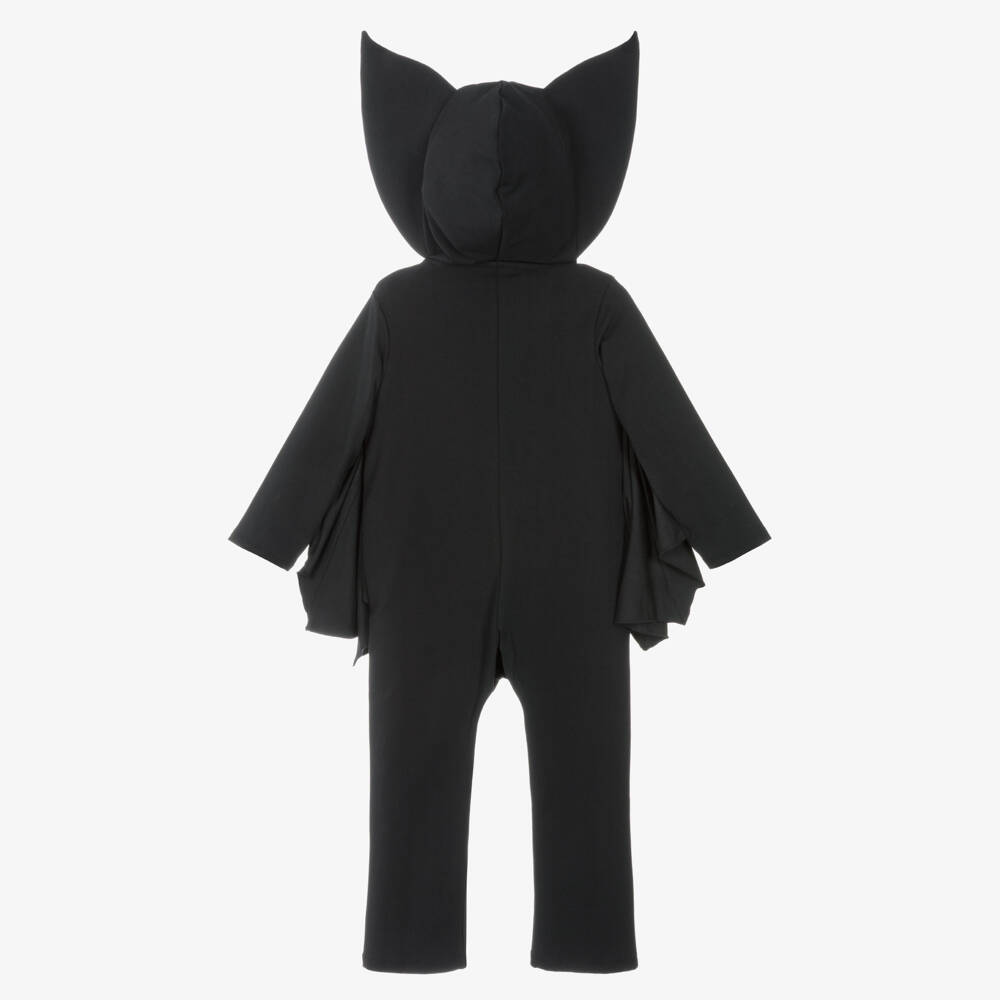 Mini Rodini-Black Cotton Jersey Bat Jumpsuit | Childrensalon Outlet