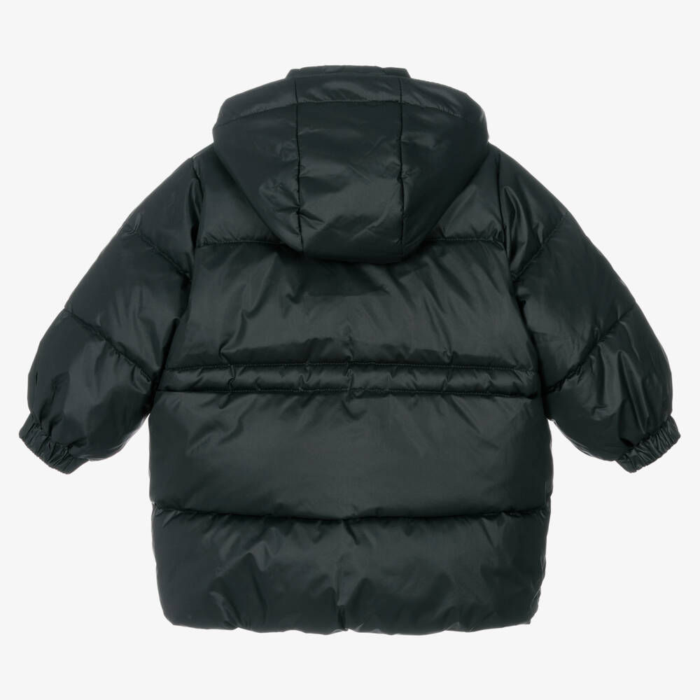 Mini Rodini-Black Hooded Puffer Coat | Childrensalon Outlet