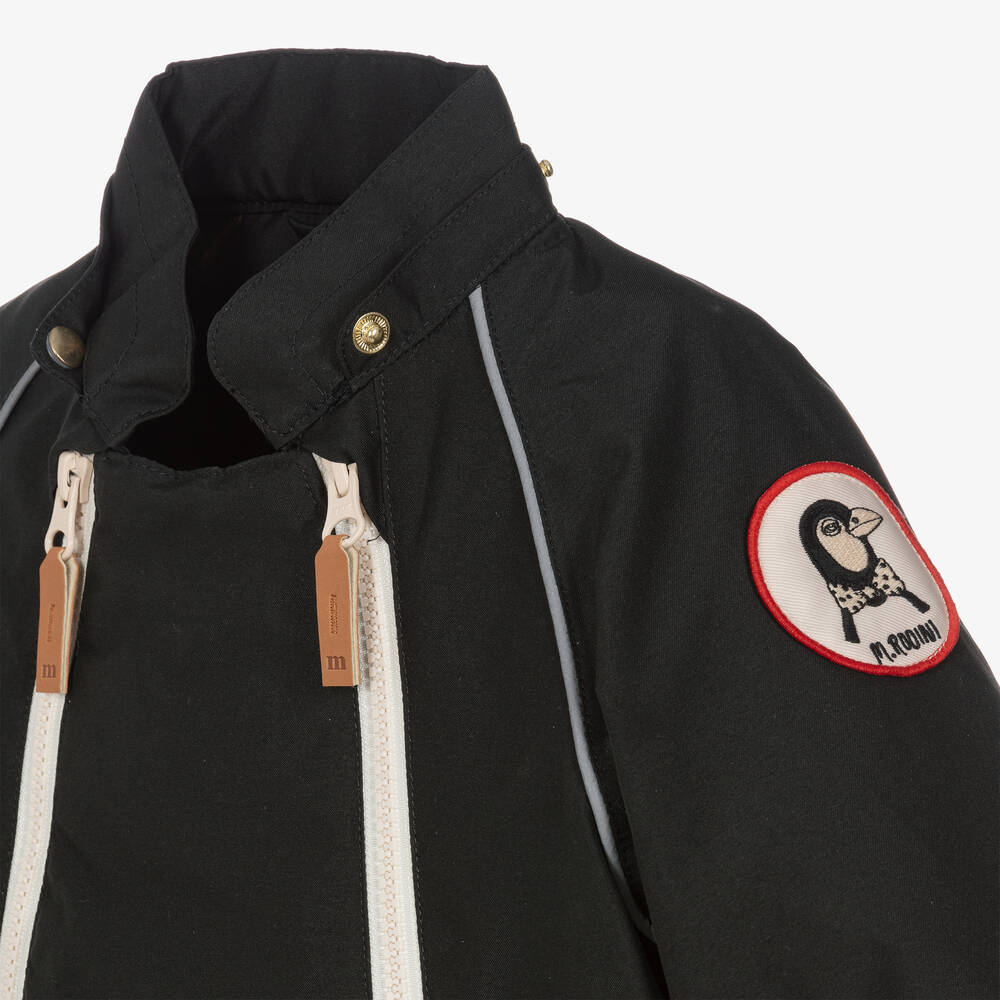 Mini Rodini - Black & Ivory Panda Snowsuit | Childrensalon