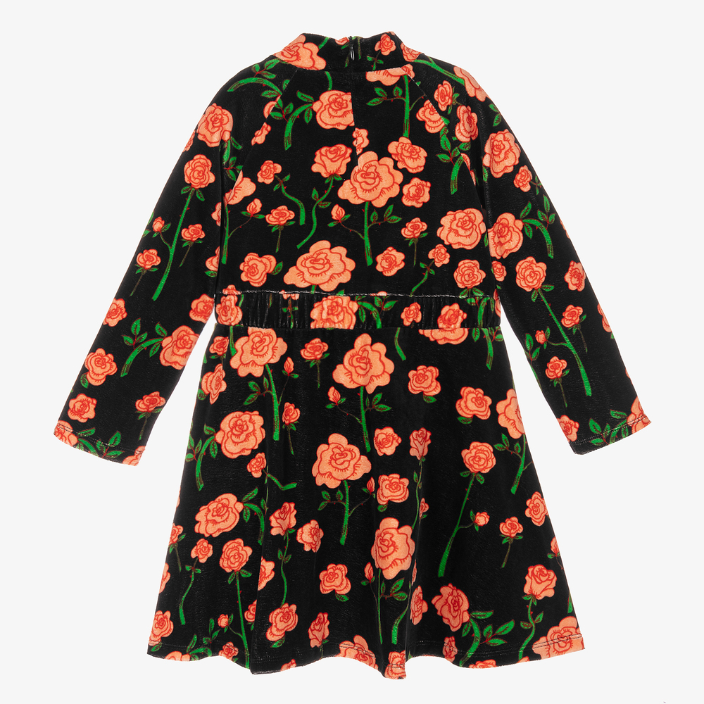 Mini Rodini-Black Organic Cotton Dress | Childrensalon Outlet