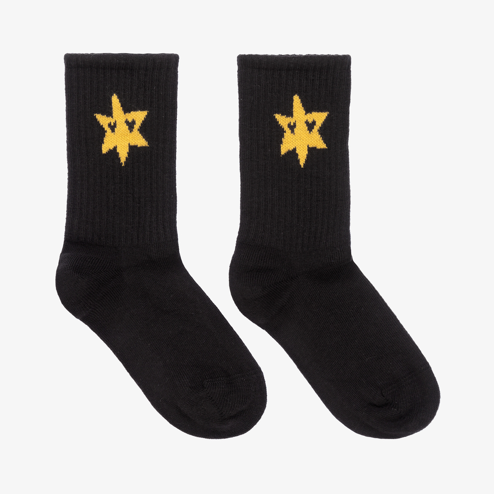 Mini Rodini-Черные носки из органического хлопка | Childrensalon Outlet