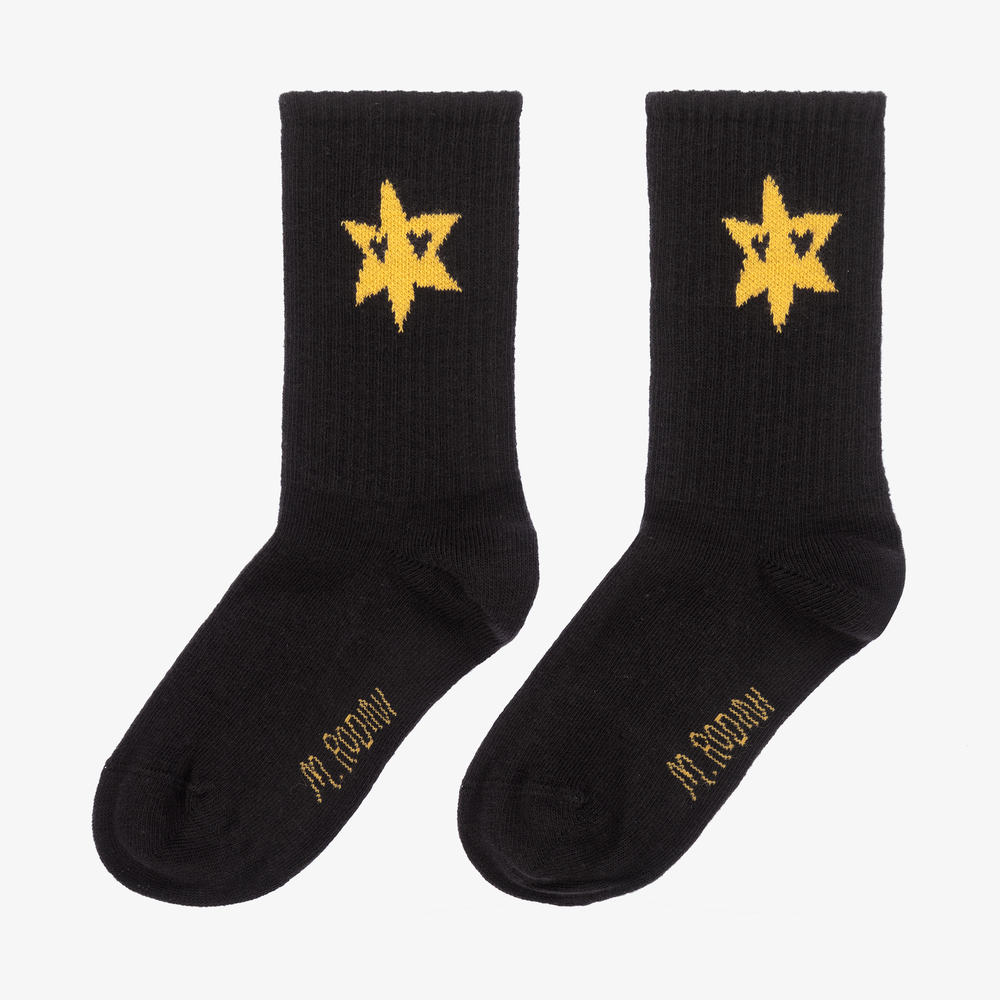 Mini Rodini-Black Organic Cotton Socks | Childrensalon Outlet
