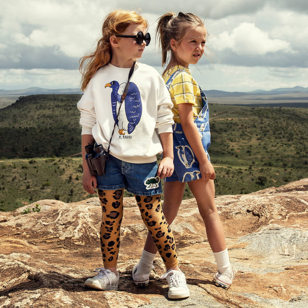 ميني روديني-دانغريز قطن عضوي لون أزرق | Childrensalon Outlet