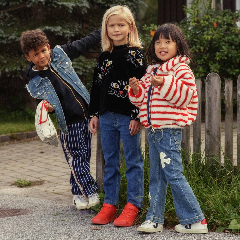 Mini Rodini-Синий джинсовый жилет с голубем | Childrensalon Outlet