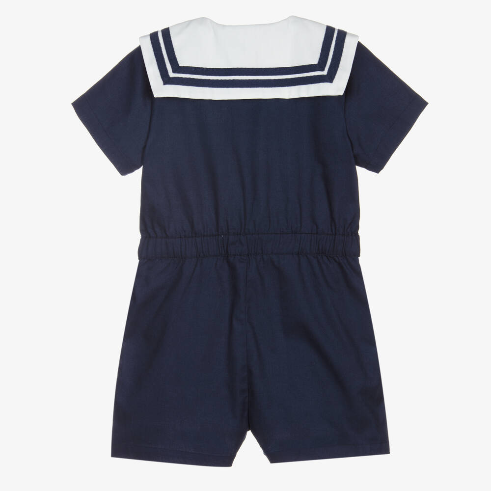 Mini Rodini-بلاي سوت قطن عضوي لون كحلي | Childrensalon Outlet