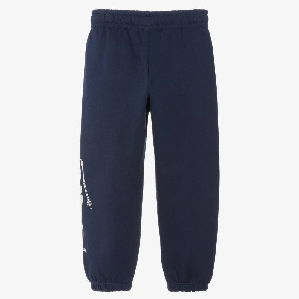 Mini Rodini-Blue Skeleton Joggers | Childrensalon Outlet