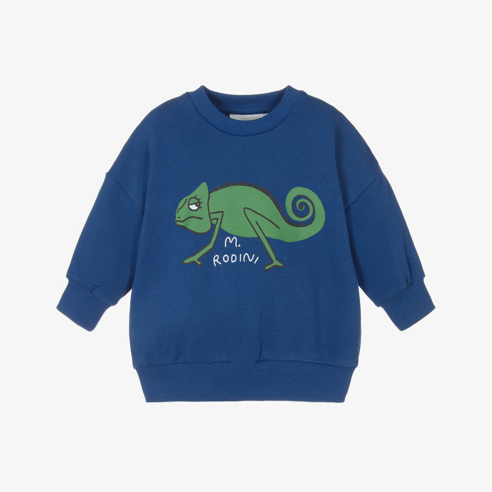 Mini Rodini-Boys Azure Eco-Friendly Lizard Top | Childrensalon Outlet