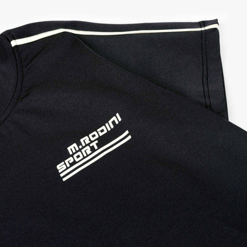 Mini Rodini-Boys Black Sporty Quick-Dry Tee | Childrensalon Outlet