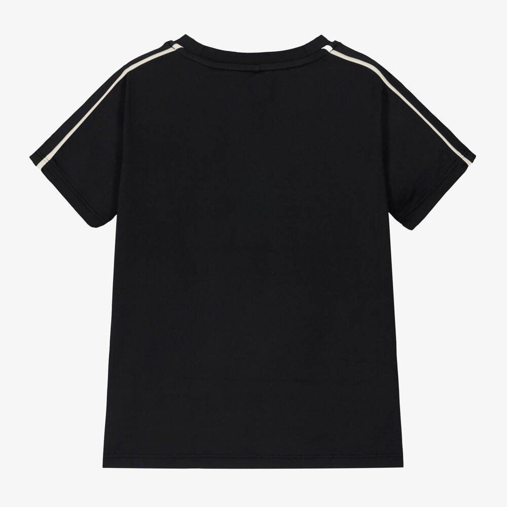 Mini Rodini-Boys Black Sporty Quick-Dry Tee | Childrensalon Outlet