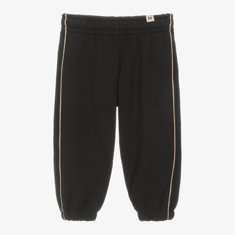 Mini Rodini-Boys Black Stripe Trim Joggers | Childrensalon Outlet