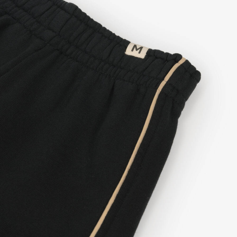 Mini Rodini-Boys Black Stripe Trim Joggers | Childrensalon Outlet