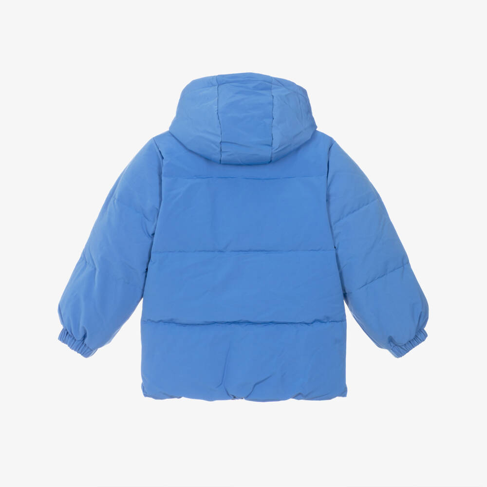 Mini Rodini-Boys Blue Insulated Long Jacket | Childrensalon Outlet