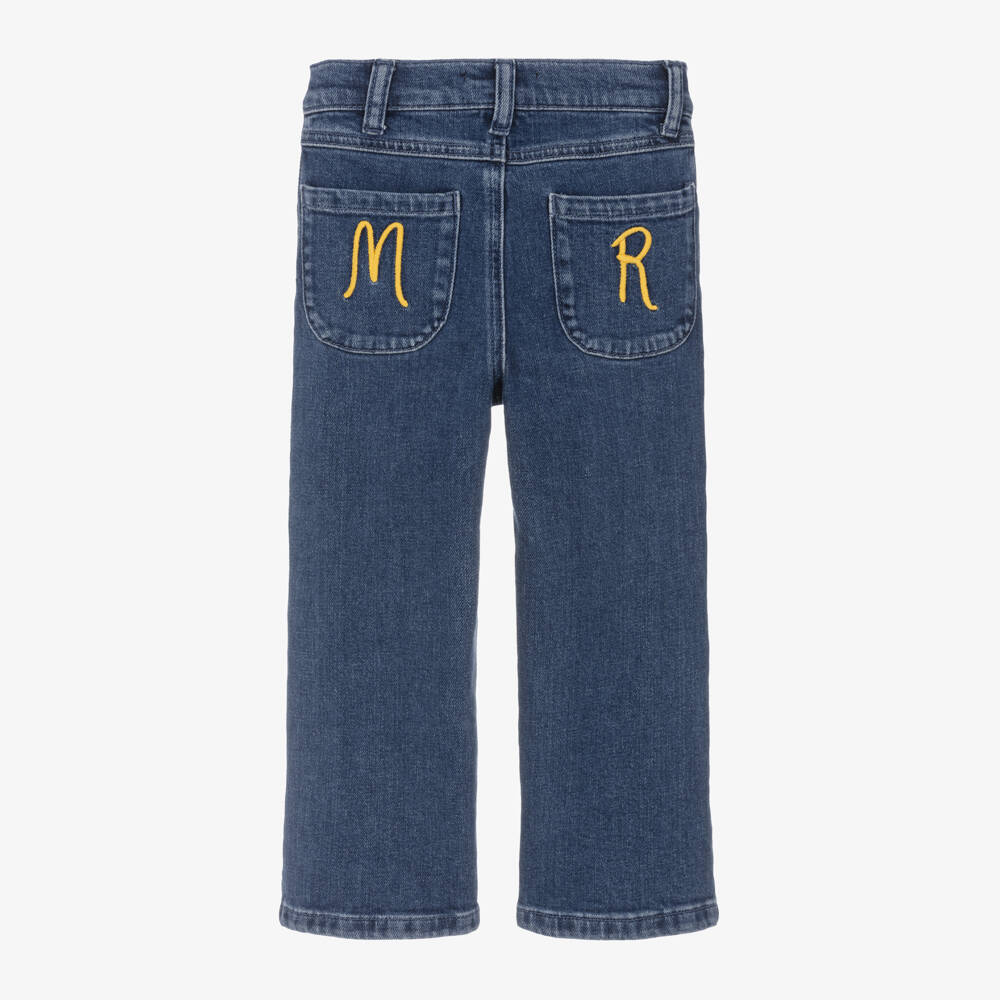 Mini Rodini-Boys Blue Wide-Leg Denim Trousers | Childrensalon Outlet