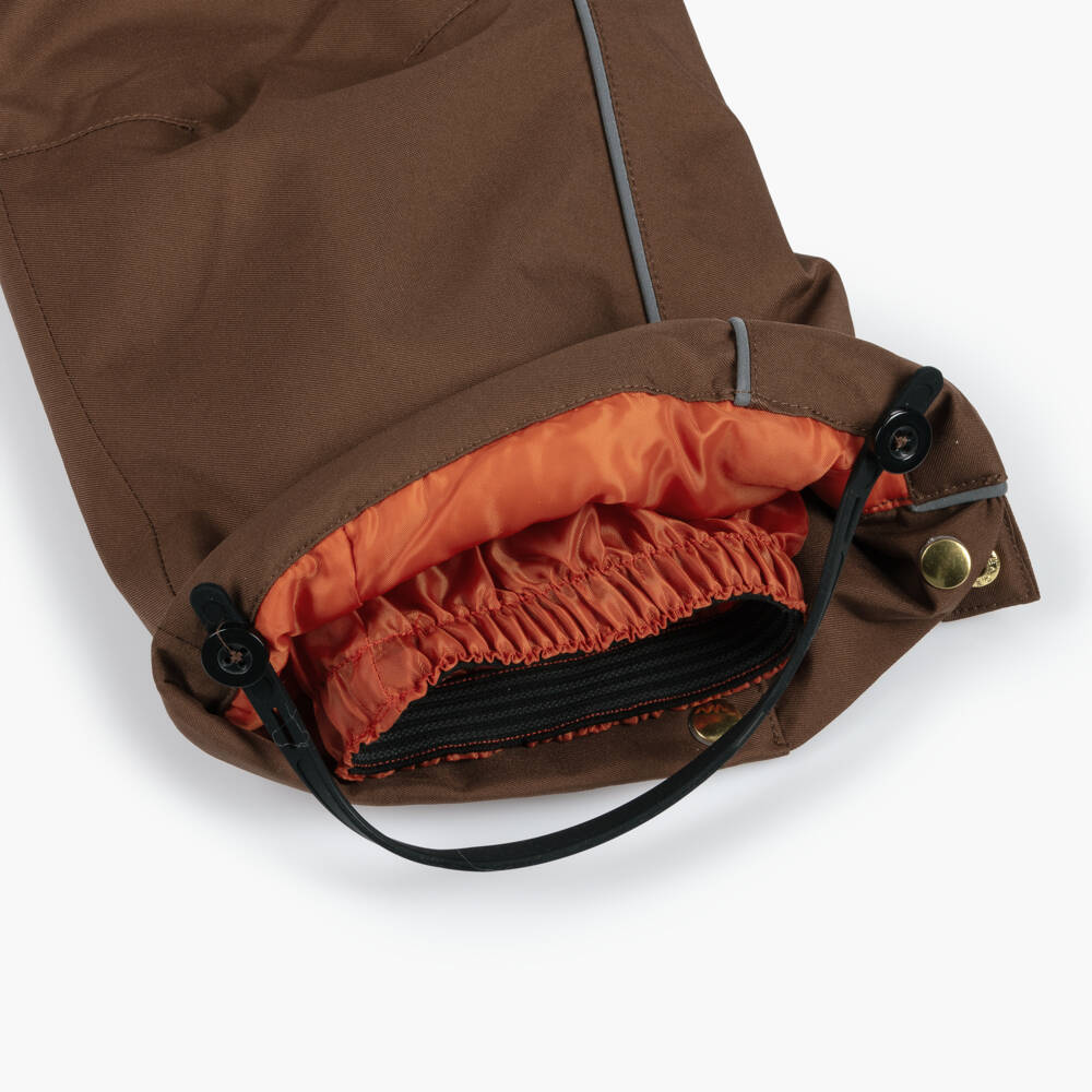 Mini Rodini-Boys Brown Winterproof Ski Pants | Childrensalon Outlet