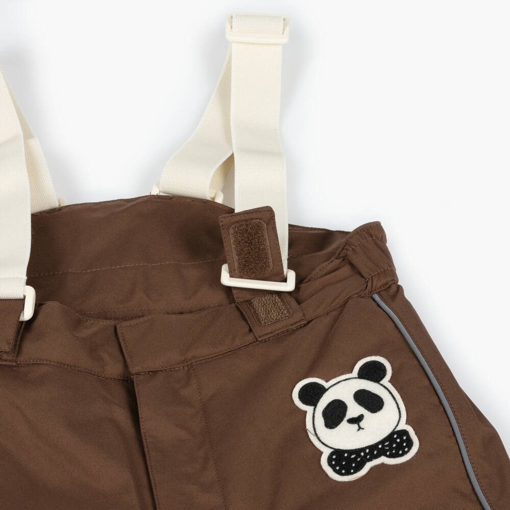 Mini Rodini-Boys Brown Winterproof Ski Pants | Childrensalon Outlet