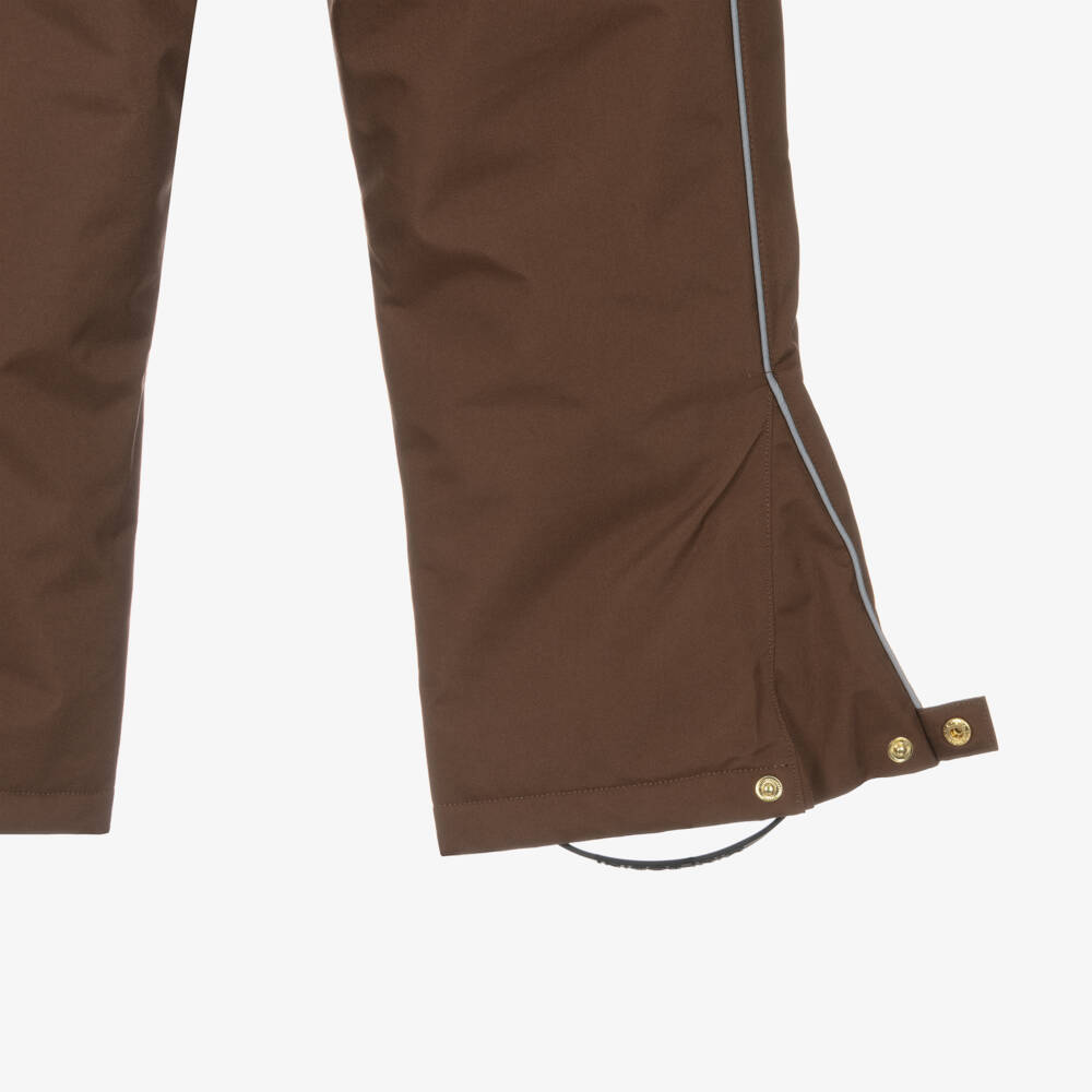Mini Rodini-Boys Brown Winterproof Ski Pants | Childrensalon Outlet