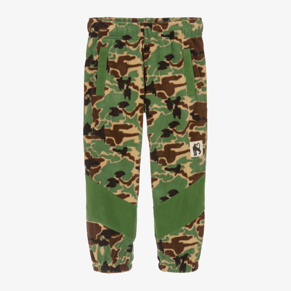 Mini Rodini-Boys Camouflage Fleece Trousers | Childrensalon Outlet