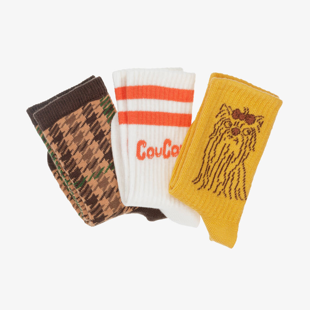 Mini Rodini-Boys Colourful Organic Socks Trio | Childrensalon Outlet