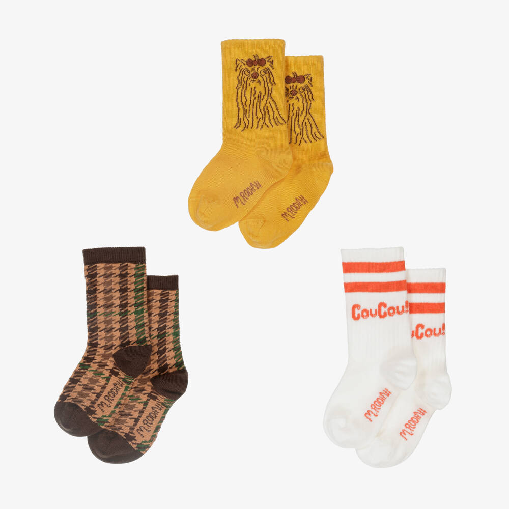 Mini Rodini-Boys Colourful Organic Socks Trio | Childrensalon Outlet