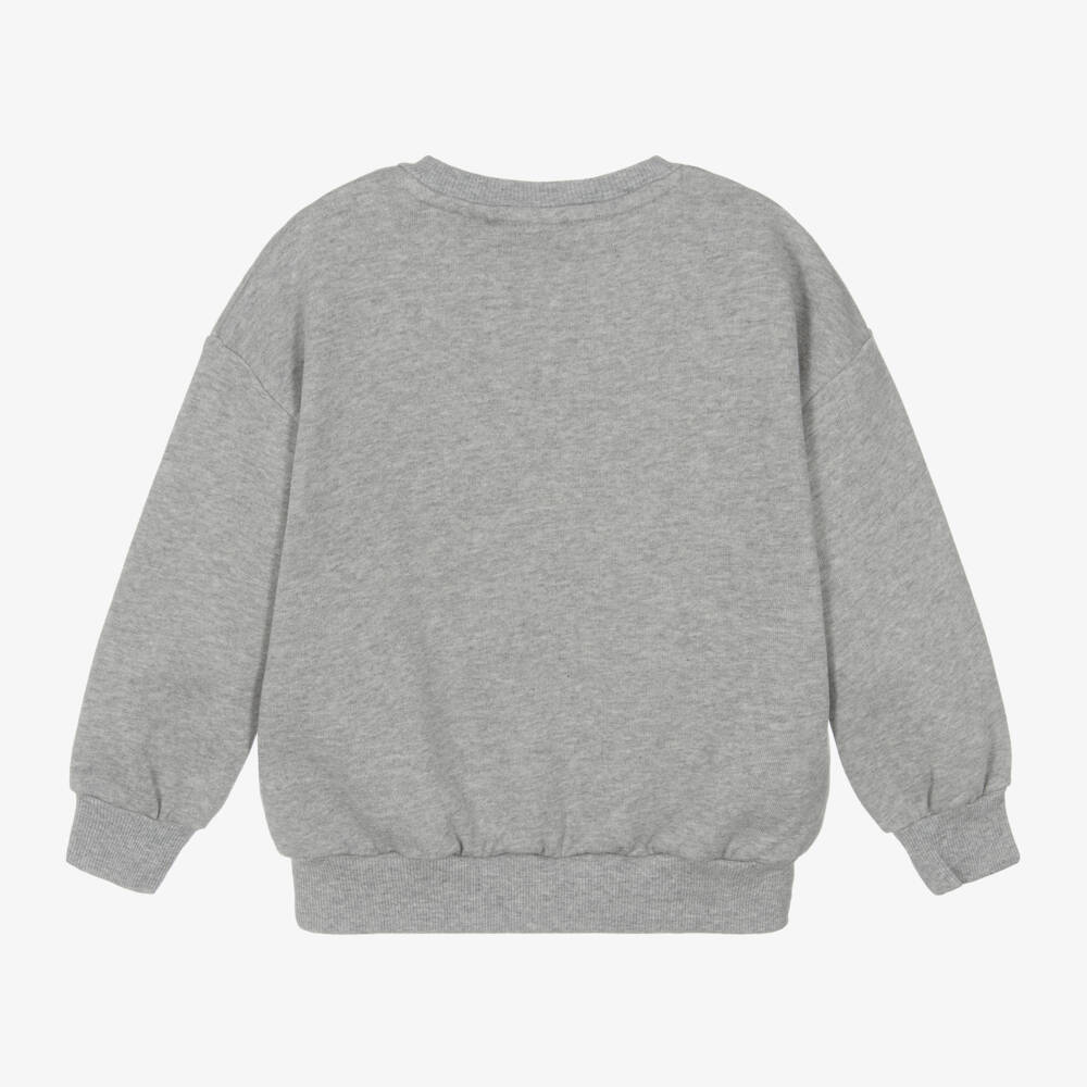 Mini Rodini-Boys Cozy Grey Cat Sweater | Childrensalon Outlet