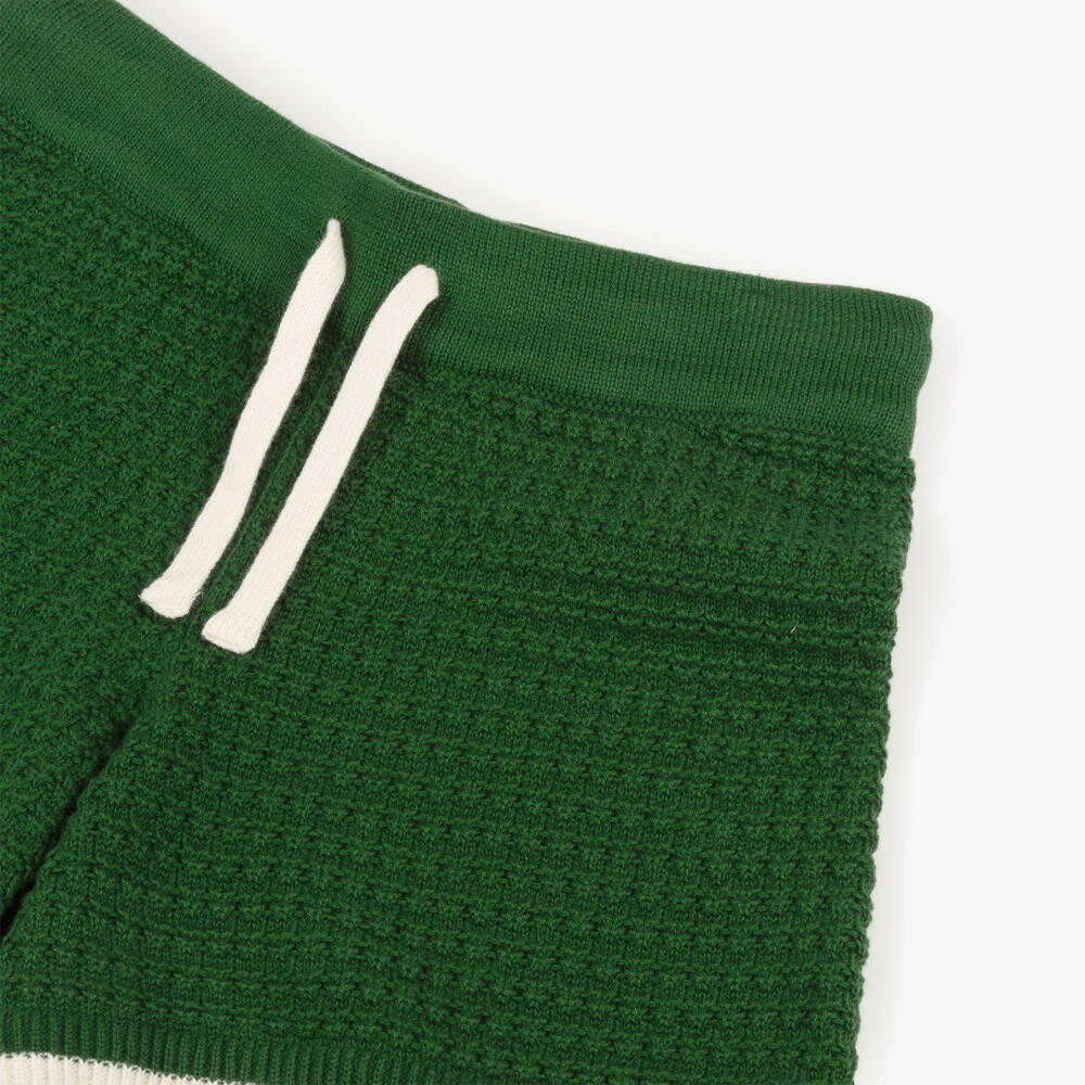 Mini Rodini-Boys Eco-Friendly Forest Knit Shorts | Childrensalon Outlet