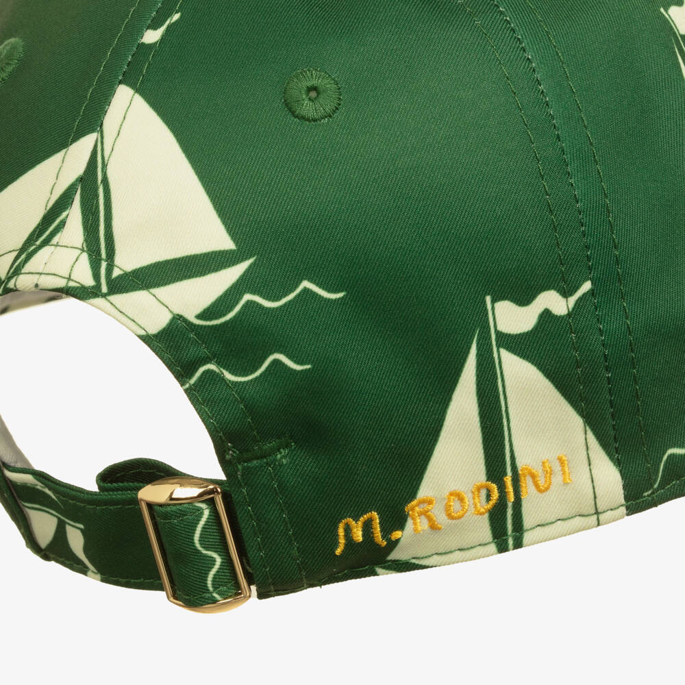Mini Rodini-Кепка Изумрудная с Парусником для мальчиков | Childrensalon Outlet