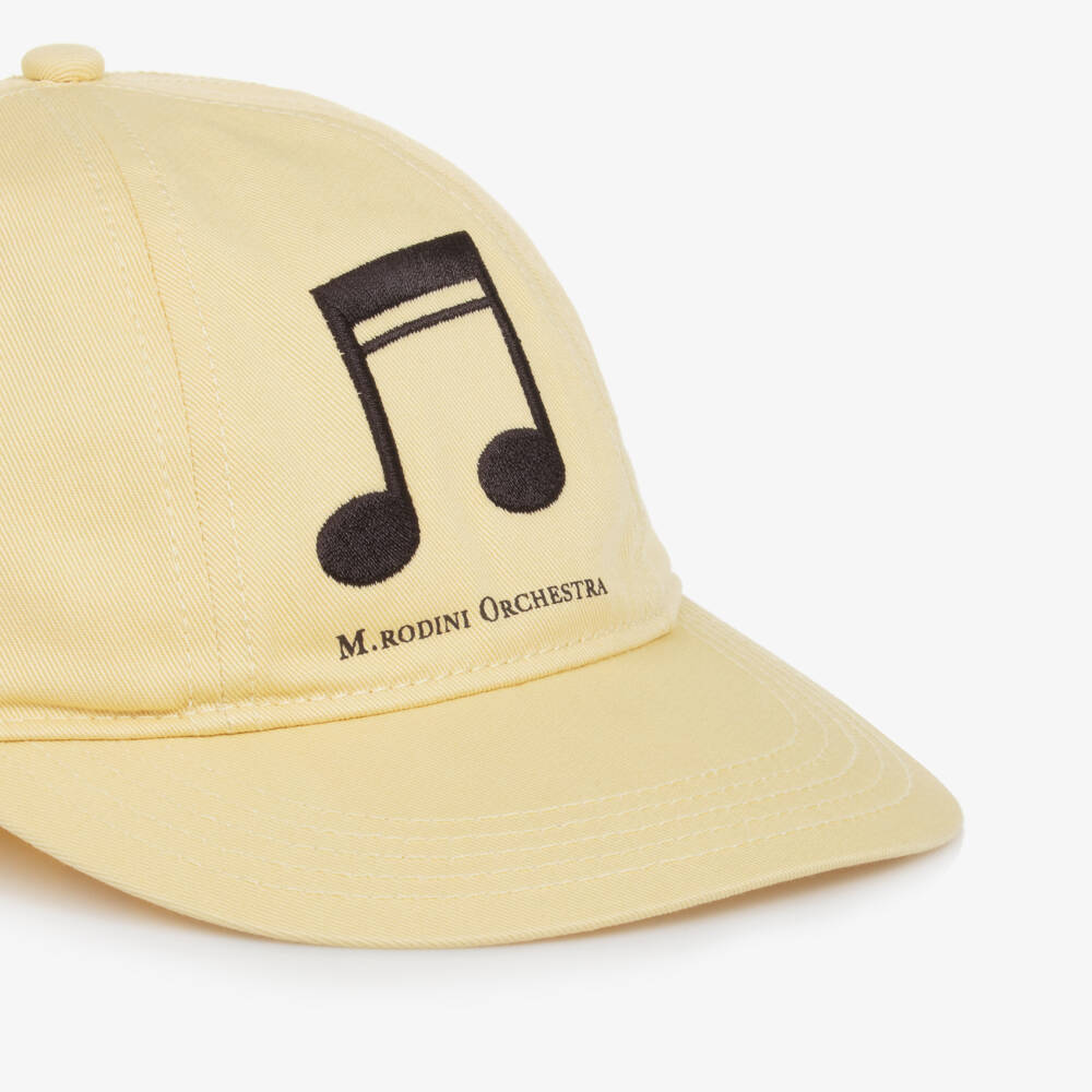 Mini Rodini-Boys Golden Melody Organic Cotton Hat | Childrensalon Outlet