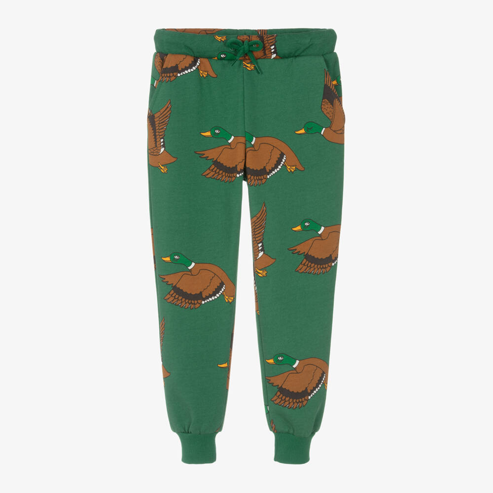 Mini Rodini-Boys Green Duck Pattern Joggers | Childrensalon Outlet