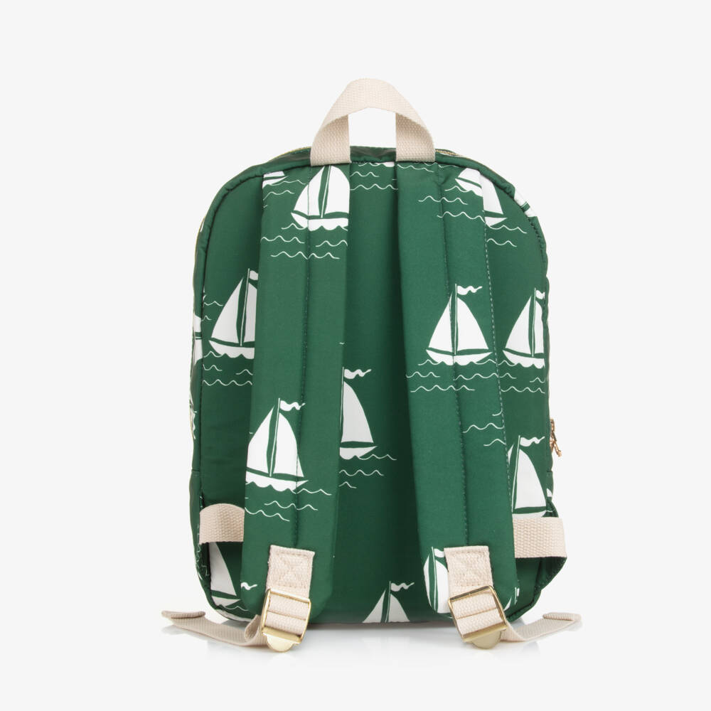 Mini Rodini-Boys Green Sailing Adventure Backpack | Childrensalon Outlet