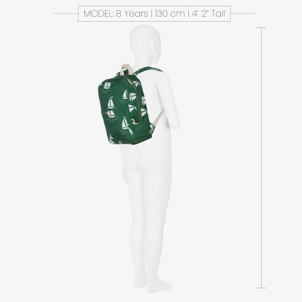 Mini Rodini-Boys Green Sailing Adventure Backpack | Childrensalon Outlet
