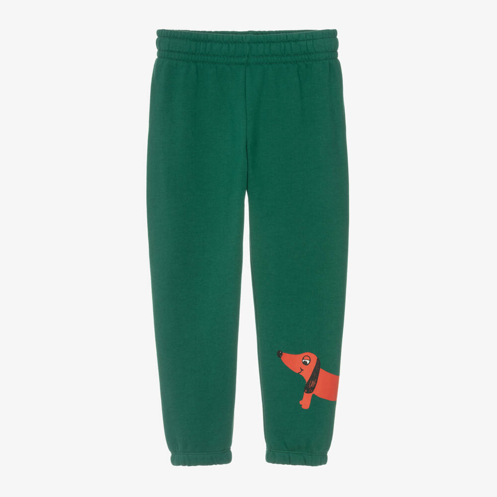 Mini Rodini-Boys Green Sausage Dog Joggers | Childrensalon Outlet