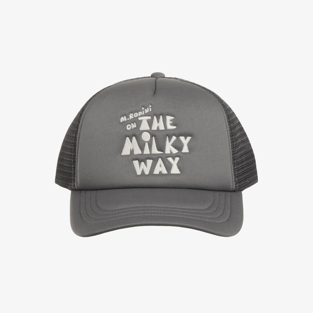 Mini Rodini-Boys Grey Milky Way Baseball Cap | Childrensalon Outlet