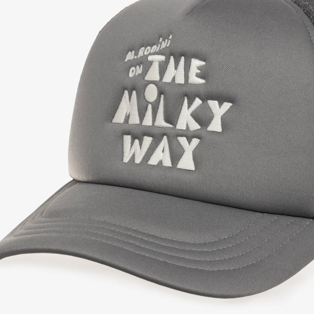 Mini Rodini-Boys Grey Milky Way Baseball Cap | Childrensalon Outlet