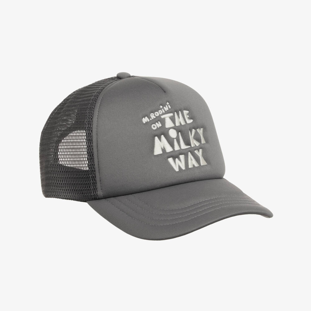 Mini Rodini-Boys Grey Milky Way Baseball Cap | Childrensalon Outlet