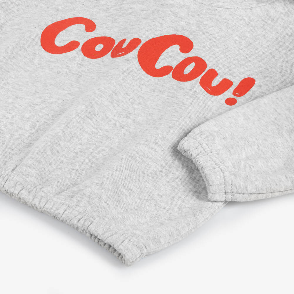 Mini Rodini-Boys Grey Organic Cotton Hoodie | Childrensalon Outlet